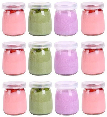 NAVPATH Glass Honey Jar  - 100 ml(Pack of 12, Clear)