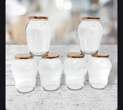 SAVORADE Glass Bread Container  - 1000 ml(Pack of 6, Clear)