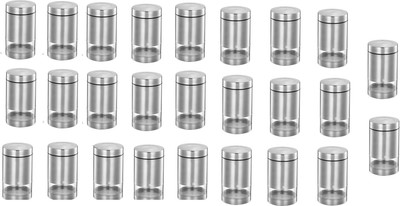 Tannu Craft Stainless Steel Cookie Jar  - 900 ml(Pack of 26, Silver)