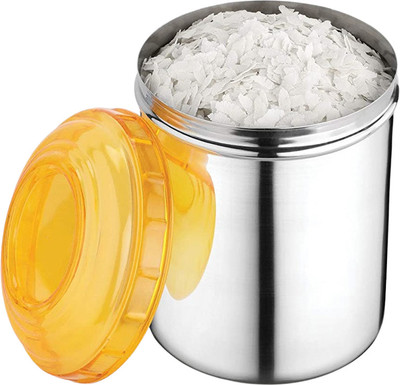 RK Stainless Steel, Plastic Grocery Container  - 1500 ml(Yellow, Silver)