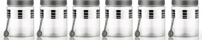 Jai Jalaram Plastic Grocery Container  - 1200 ml(Pack of 6, Multicolor)