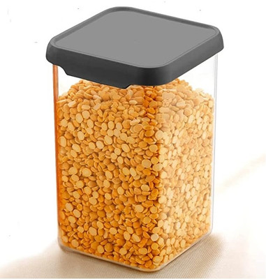 kitchkart Plastic Grocery Container  - 1100 ml(Black)