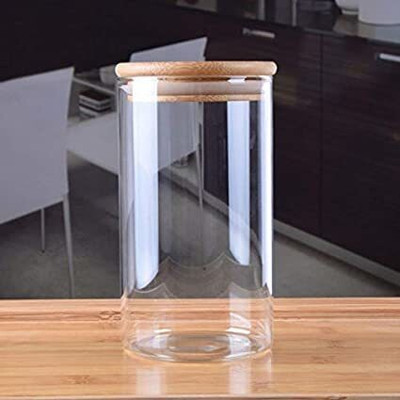 GOOD TO GREAT CREATION Glass Grocery Container  - 800 ml(Clear)