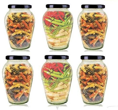 Flipkart SmartBuy Plastic Grocery Container  - 1000 ml(Pack of 6, Clear)