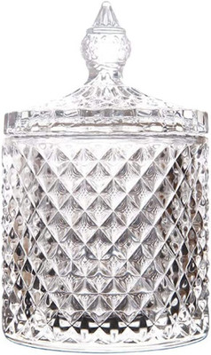 GOOD TO GREAT CREATION Glass Cookie Jar  - 200 ml(White)