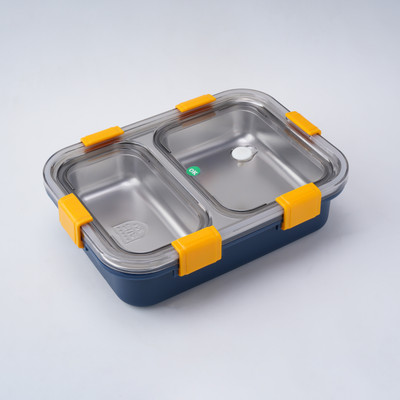 Kitchen Crafters Stainless Steel Utility Container  - 900 ml(Blue)