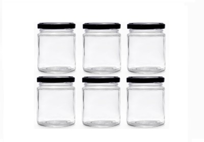 Shreeji krupa Glass Grocery Container  - 200 ml(Pack of 16, Black)