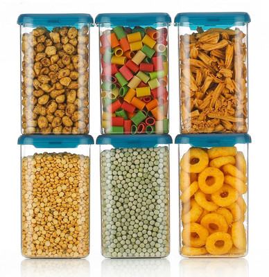 vikramretail Plastic Bread Container  - 400 ml(Pack of 6, Blue)