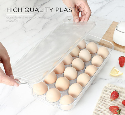 Tap2kaart Plastic Egg Container  - 1.5 dozen(Clear)