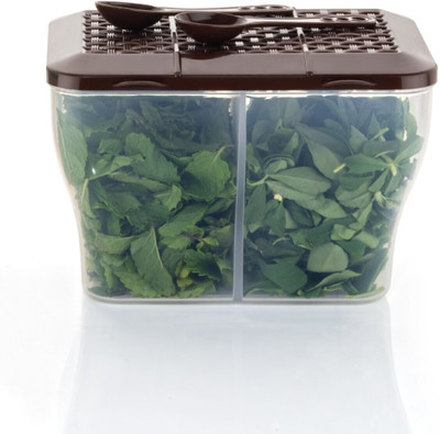 Metrolife Plastic Grocery Container  - 2000 ml(Brown)