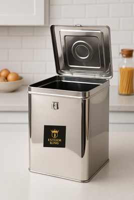 ESTEEM KING Stainless Steel Utility Container  - 10 kg(Silver)