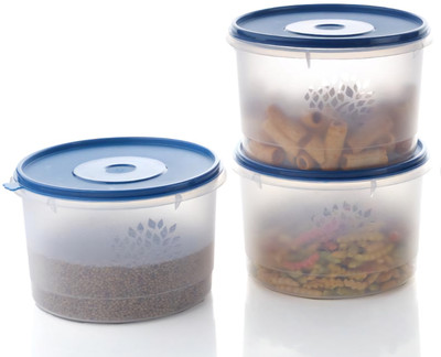 Skylift Plastic Grocery Container  - 3500 ml(Pack of 3, Blue)