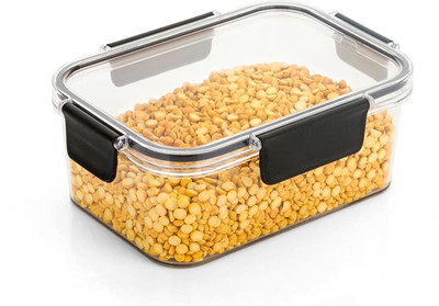 WHAAKART Plastic Grocery Container  - 1200 ml(Black)