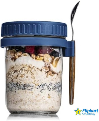 Flipkart SmartBuy Glass Utility Container  - 350 ml(Blue)