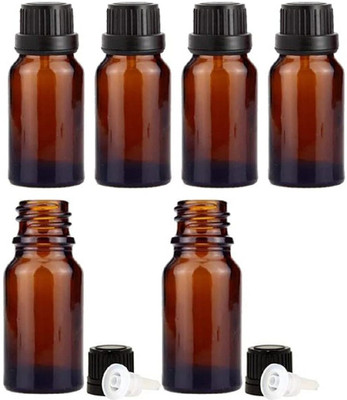Mkd2 Rise Glass Grocery Container  - 30 ml(Pack of 6, Black)