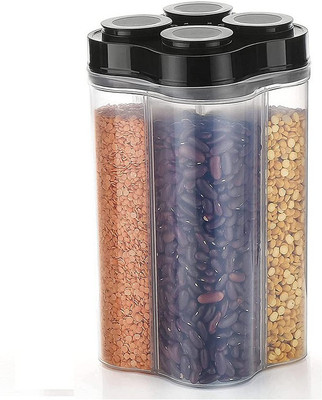 Finner Plastic Grocery Container  - 2500 ml(Black)