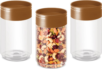 MILTON Plastic Utility Container  - 680 ml(Pack of 3, Brown)