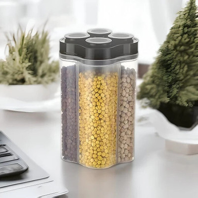 KEATON Plastic Grocery Container  - 2400 ml(Black)