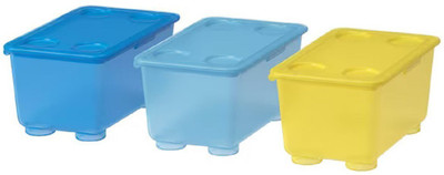 IKEA Polypropylene Utility Container  - 500 ml(Pack of 3, Multicolor)
