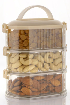Finner Plastic Fridge Container  - 2500 ml(Multicolor)