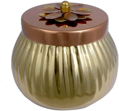 Taszeem products Iron Fridge Container  - 0.5 L(Gold)