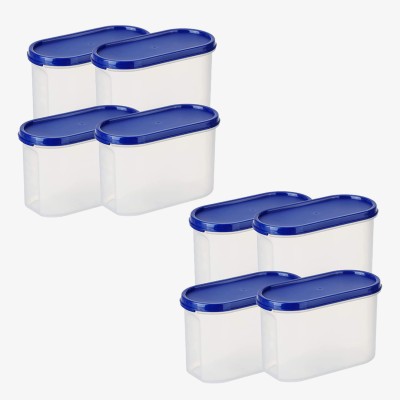 KUBER INDUSTRIES Plastic Utility Container  - 1200 ml(Pack of 8, Clear)