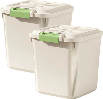 Prefact Plastic Utility Container  - 5 kg(Pack of 2, Off White)