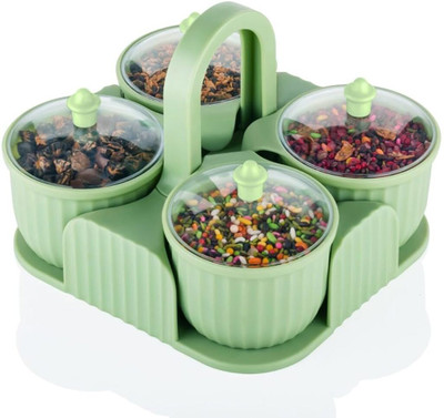 Jetwals Plastic Pickle Jar  - 600 ml(Green)