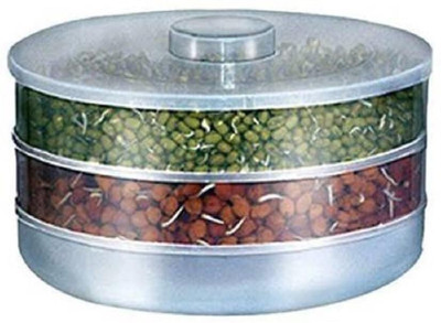 METRONIX Plastic Sprout Maker  - 1000 ml(Pack of 2, Clear)