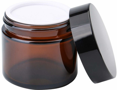 JARBAZAAR Glass Utility Container  - 60 ml(Pack of 6, Brown)