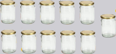 1st Time Glass Utility Container  - 500 ml(Pack of 11, Clear)