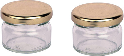 1st Time Glass Utility Container  - 100 ml(Pack of 2, Clear)