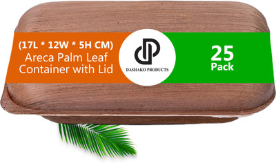 Dashako Products Wooden Utility Container  - 500 ml(Pack of 25, Brown)