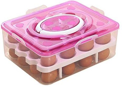 TINSUHG Plastic Fridge Container  - 3 dozen(Pink)