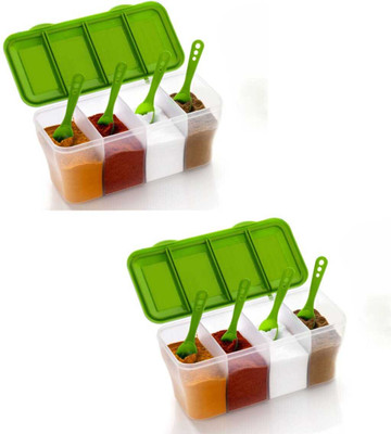 BHAGYASHREE ENGINEERING Plastic Utility Container  - 1800 ml(Pack of 2, Green)