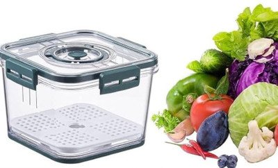 q one tech Plastic Grocery Container  - 800 ml(Multicolor)