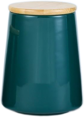 KUBER INDUSTRIES Ceramic Utility Container  - 700 ml(Pack of 3, Green)