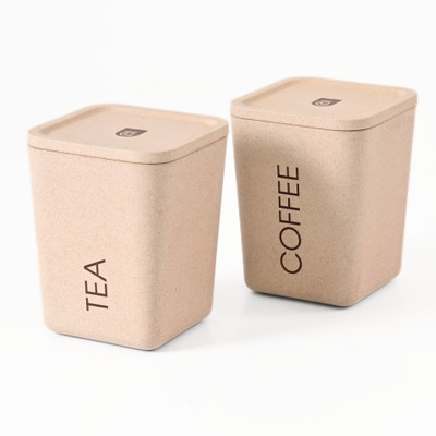 Eha Biocomposite Tea Coffee & Sugar Container  - 800 ml(Pack of 2, Off White)