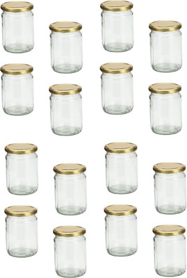 AFAST Glass Utility Container  - 200 ml(Pack of 16, Clear)