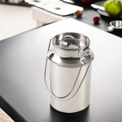 Bravity Steel Milk Container  - 500 ml(Silver)