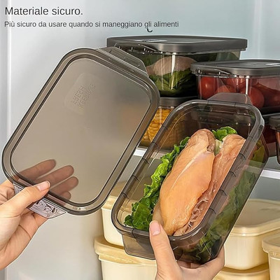GE ENTERPRISE Plastic Fridge Container  - 1200 ml(Pack of 3, Clear)