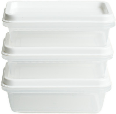 Unica Plastic Utility Container  - 200 ml(Pack of 3, White)