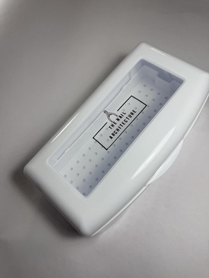 The Nail Architecture Plastic Utility Container  - 400 ml(White)