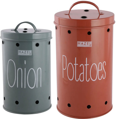 HAZEL Iron Utility Container  - 0 ml(Pack of 2, Multicolor)