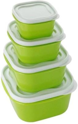 AIA Plastic Utility Container  - 2400 ml, 1400 ml, 800 ml, 400 ml(Pack of 4, Green)