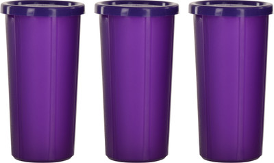 Cutting EDGE Polypropylene Grocery Container  - 350 ml(Pack of 3, Purple)