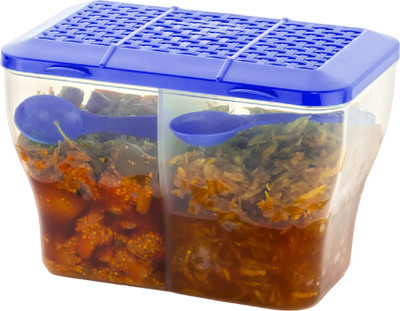 MAGICSPOON Polypropylene Pickle Jar  - 2000 ml(Blue)