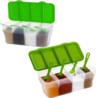 Metrolife Plastic Grocery Container  - 1800 ml(Pack of 2, Clear)