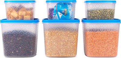 Loknath Plastic Utility Container  - 4000 ml, 1350 ml(Pack of 6, Blue)