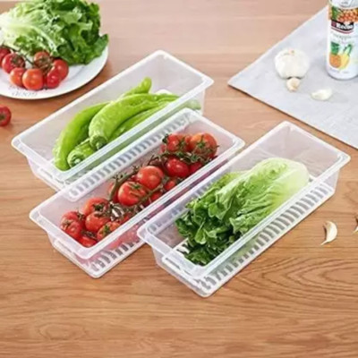 Webdealz Plastic Utility Container  - 1500 ml(Pack of 4, Clear)